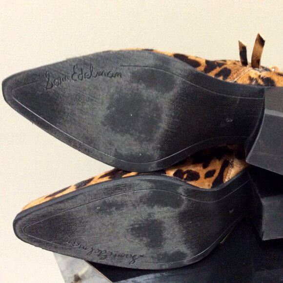 Sam Edelman Waldon Leopard Cheetah Booties Size 8 - Picture 6 of 7